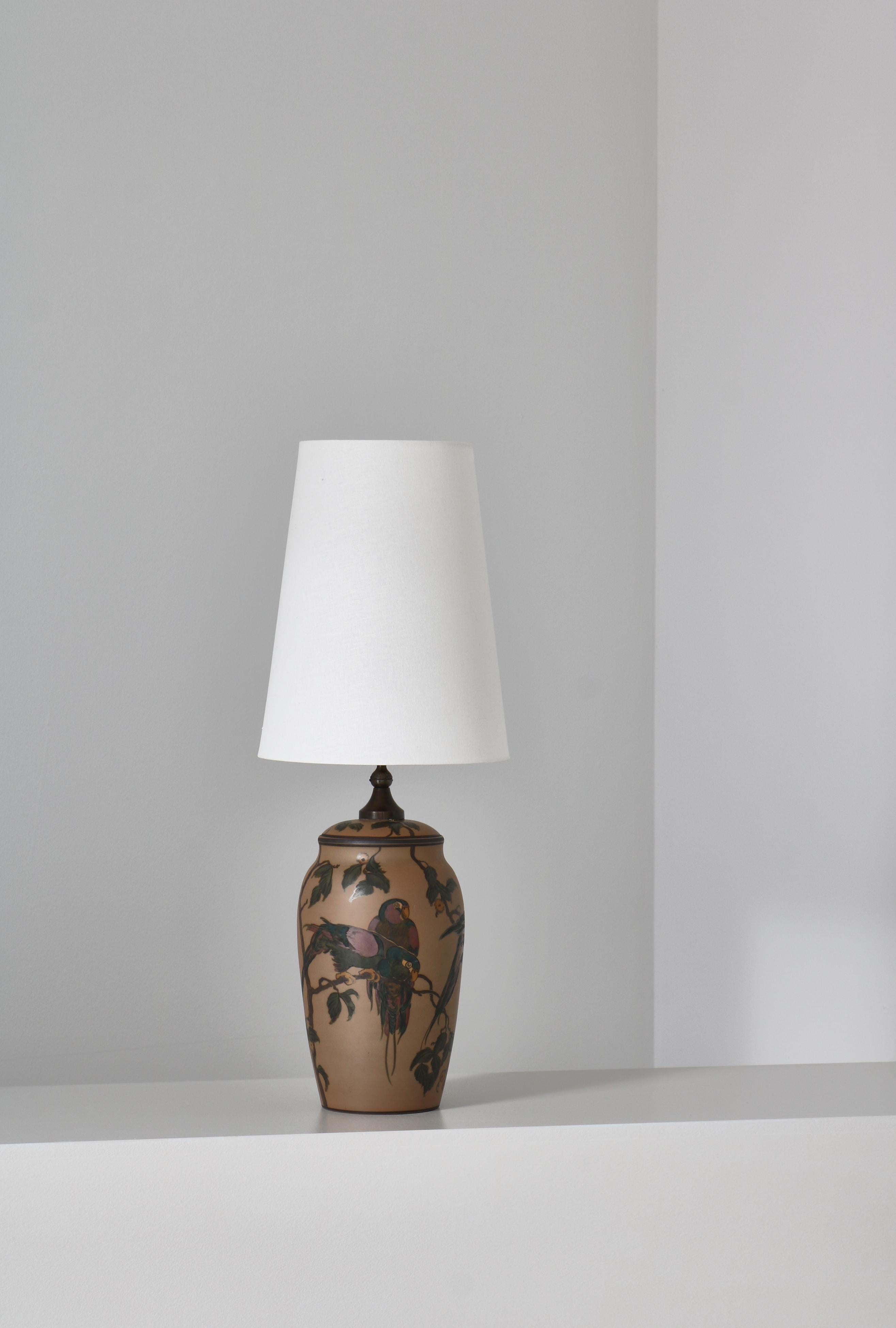 Ceramics table lamp made at 