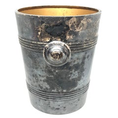 Art Nouveau Champagne Cooler Ice Bucket Silver Plated August Wellner, Germany