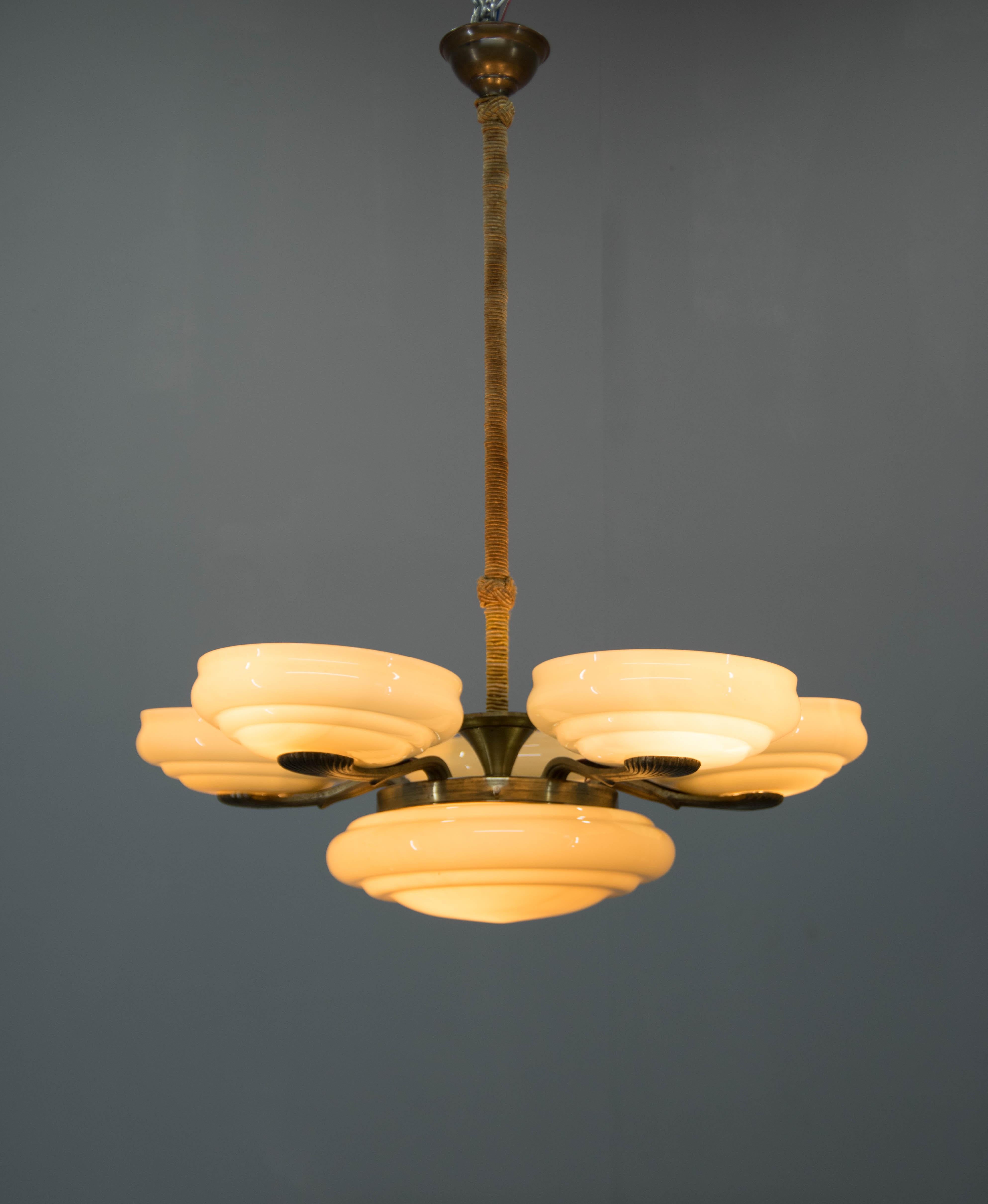 Chandeleur Art Nouveau, années 1920 Bon état - En vente à Praha, CZ