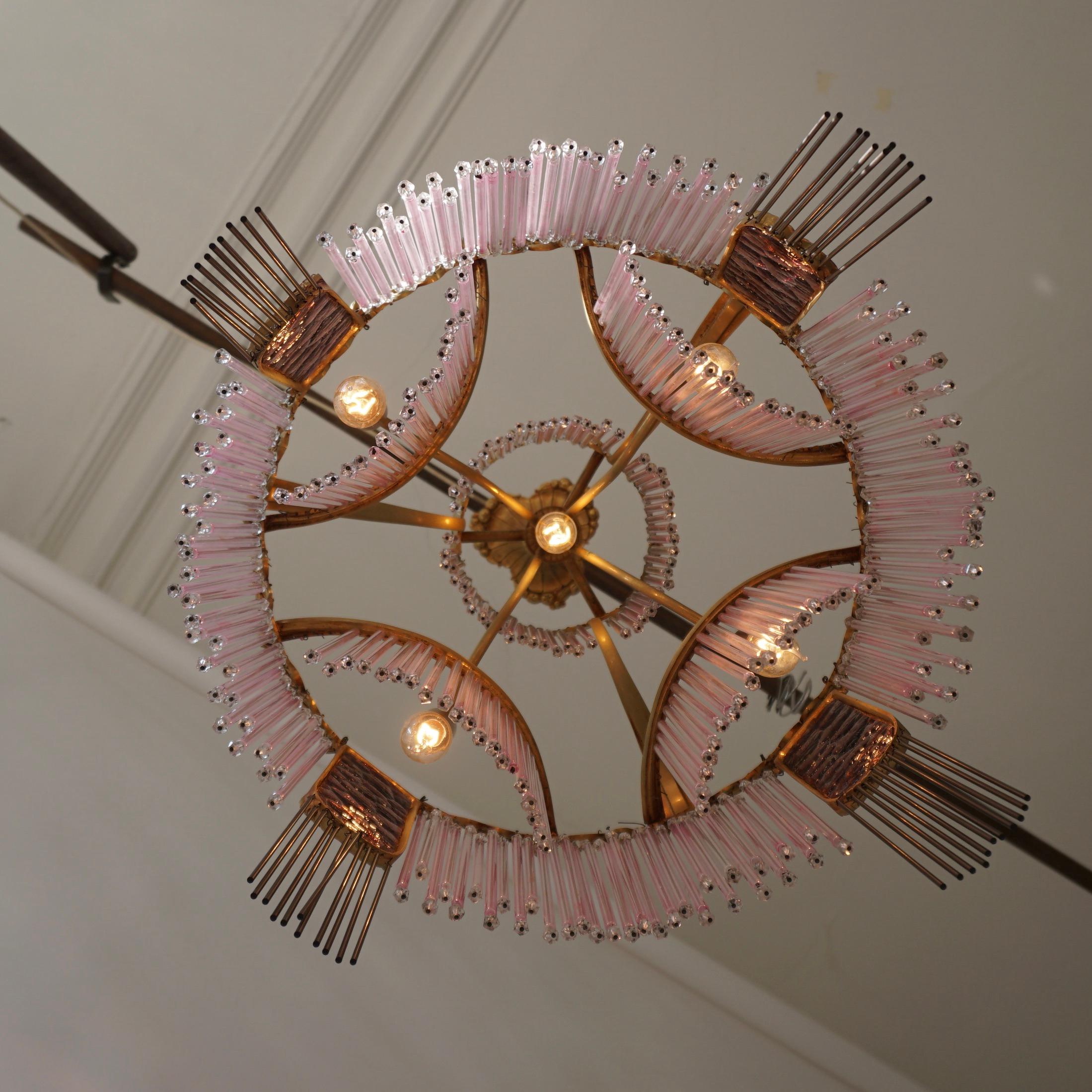 Art Nouveau Chandelier by Hector Guimard, France Paris 1900-1970 For Sale 4