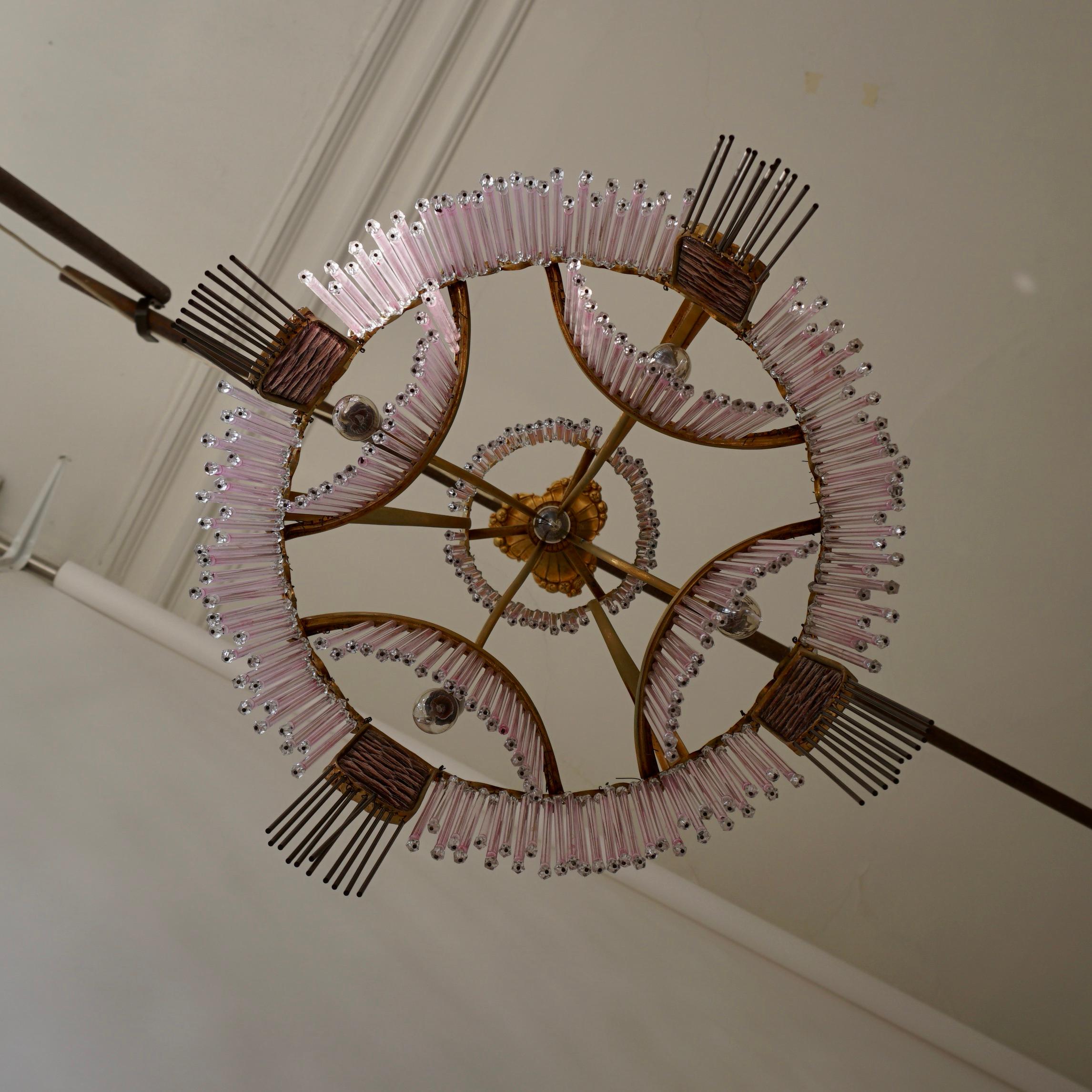 Art Nouveau Chandelier by Hector Guimard, France Paris 1900-1970 For Sale 5