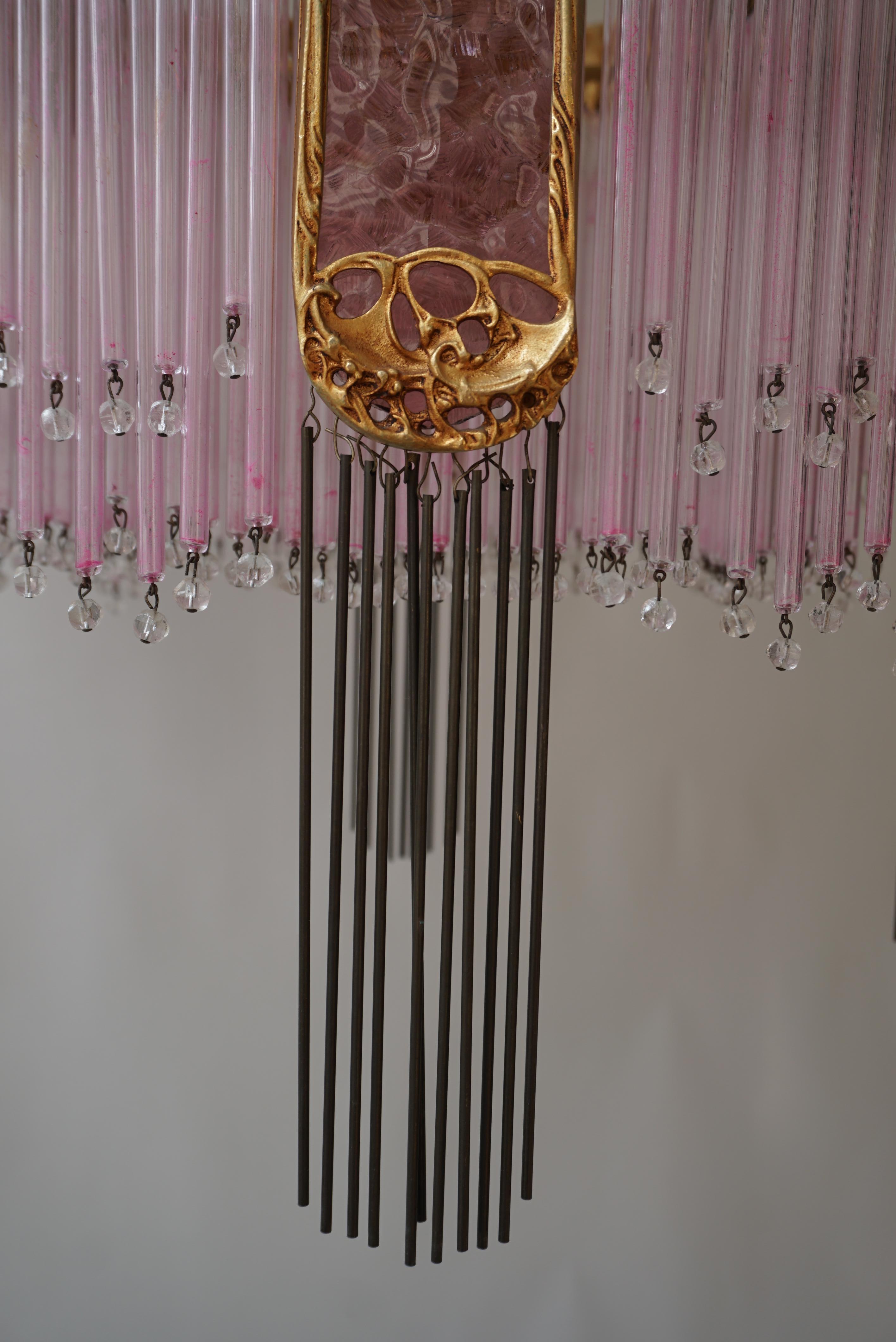Art Nouveau Chandelier by Hector Guimard, France Paris 1900-1970 For Sale 13