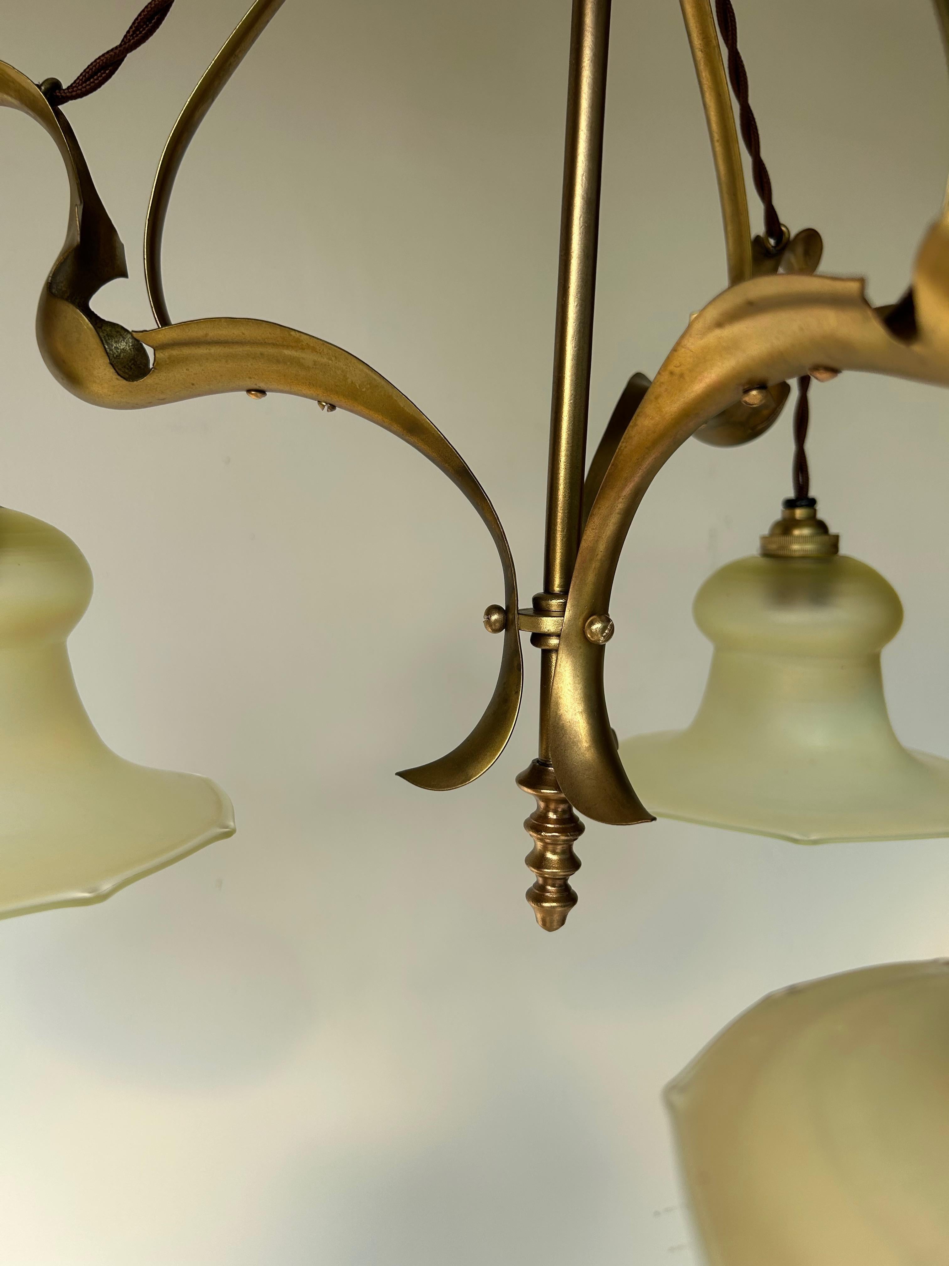 Araña Art Nouveau de estilo W.A.S. Benson en venta 1