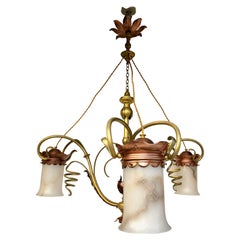 Art Nouveau Chandelier in the Style of Was Benson