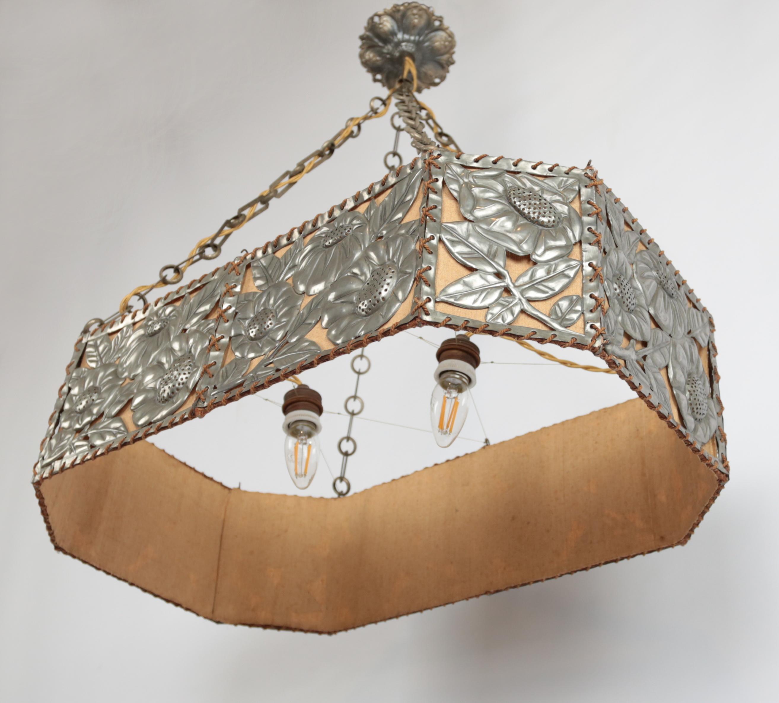 Unknown Art nouveau chandelier original For Sale