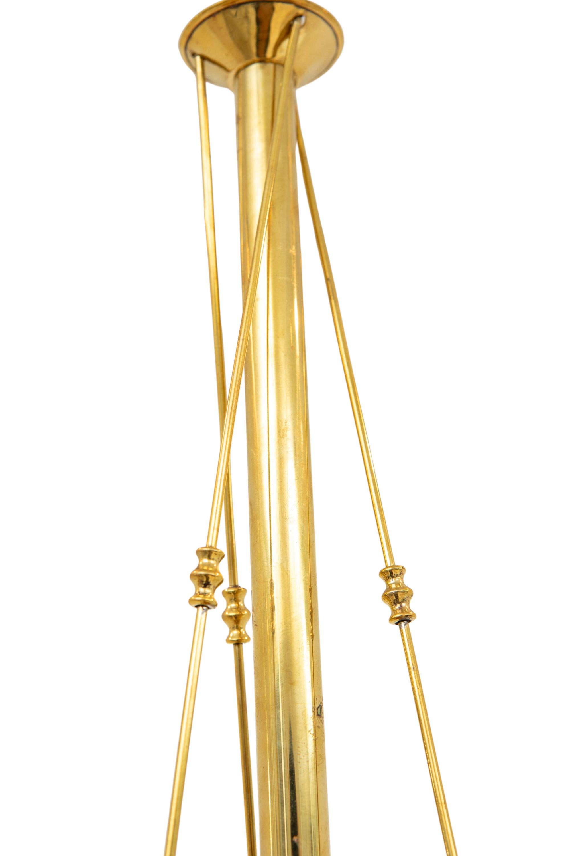 Lámpara Art Nouveau de cristal de Johann Loetz Witwe ca. 1900 Pulido en venta