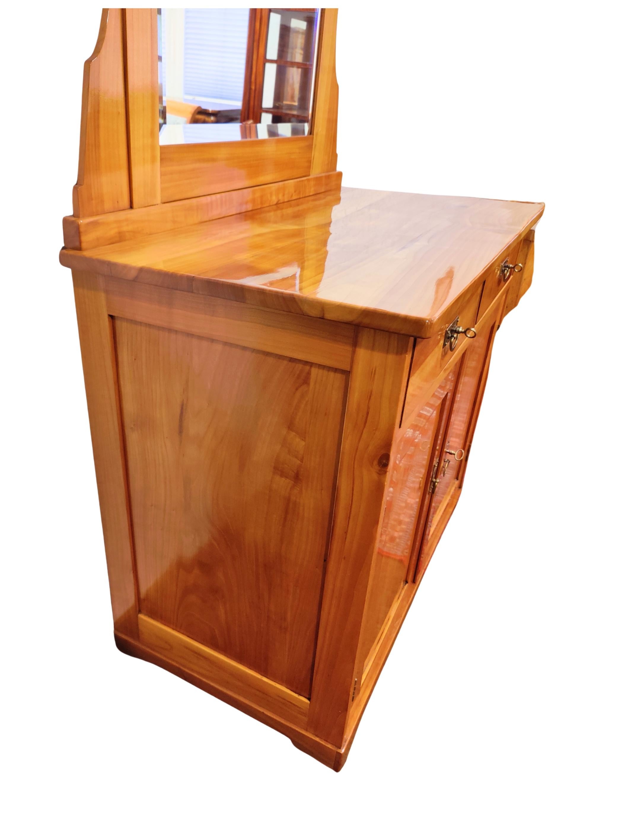 cherry vanity cabinet