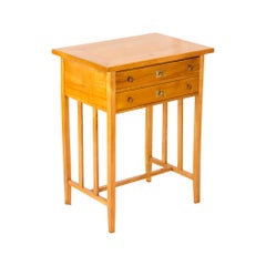Art Nouveau Cherrywood Sewing / Side Table