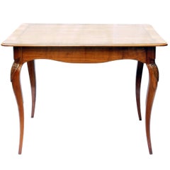 Antique Art Nouveau Cherrywood Side Table