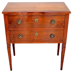 Antique Art Nouveau Chest of Drawers, Walnut Veneered, Original Fittings, Vienna ca 1900