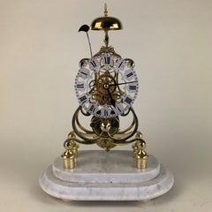 Art Nouveau Chiming Skeleton Clock