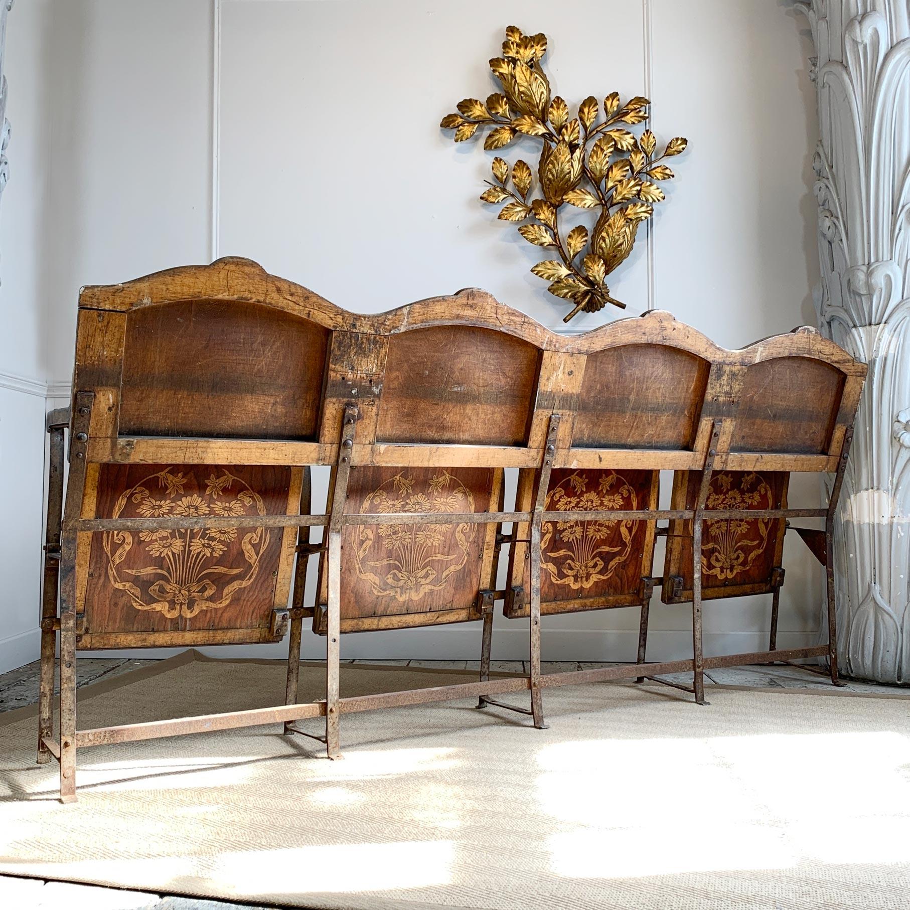 Art Nouveau Cinema Theatre Seats, circa 1910 7