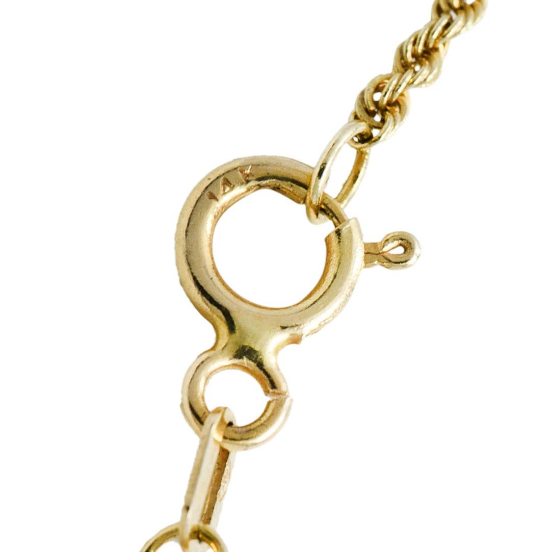 Women's or Men's Art Nouveau Citrine Baroque Pearl 14 Karat Gold Swag Necklace