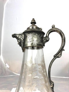 Art Nouveau Claret Jug, Silver Plated, circa 1900