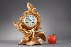 Art Nouveau Clock in Gilt Bronze around 1900