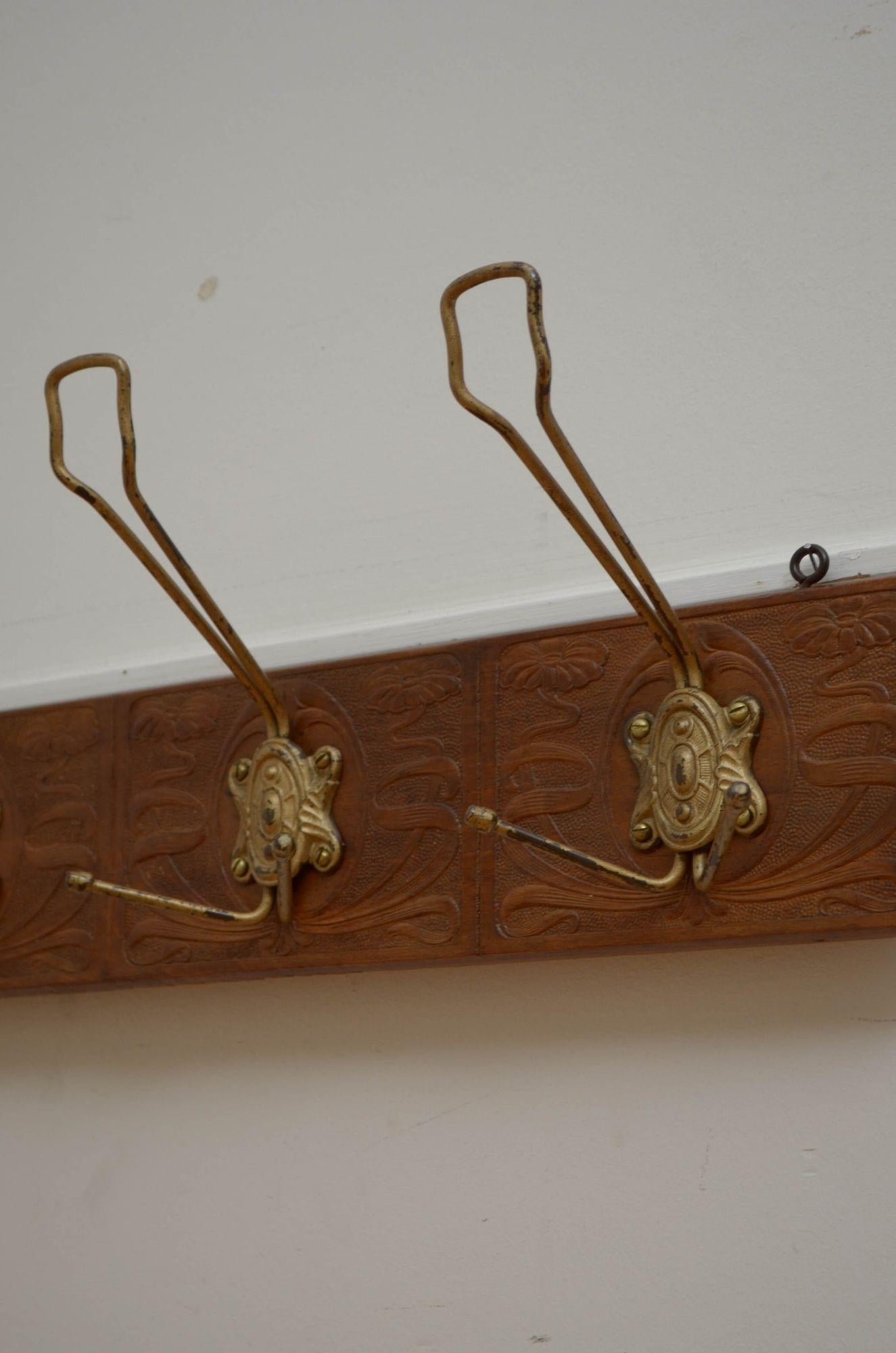 Art Nouveau Coat Hooks Coat Rack For Sale 6