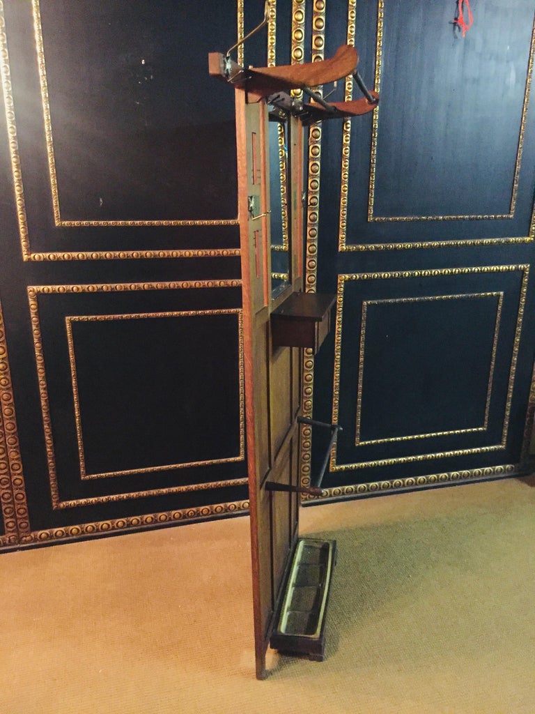 Art Nouveau Coat Rack Oak Veneer Mirror Hat Rack Umbrella Stand For ...