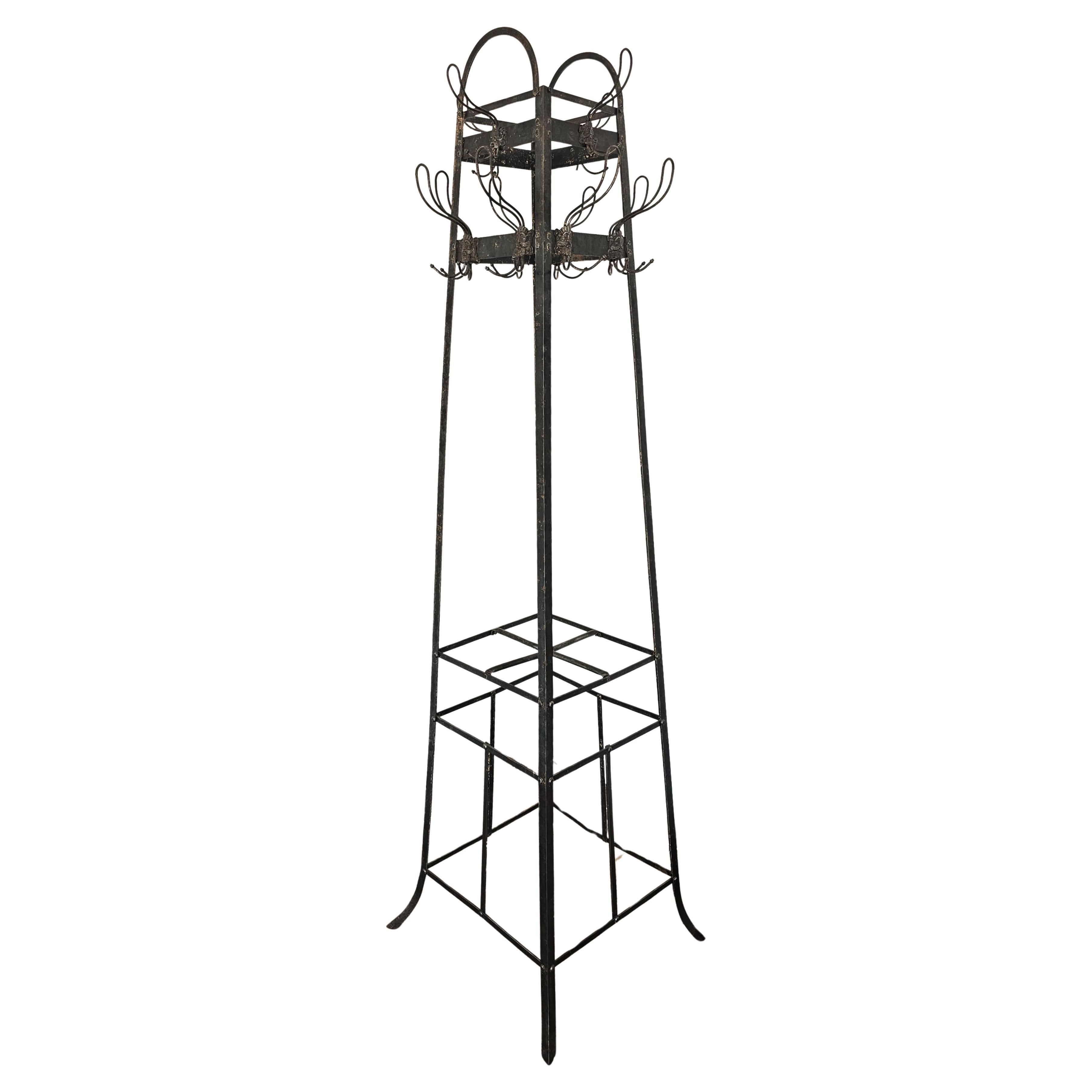 Art Nouveau Coat Stand done in Wrought Iron // France 1910s