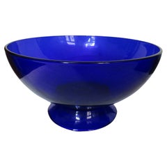Vintage Art Nouveau Cobalt Blue Bowl
