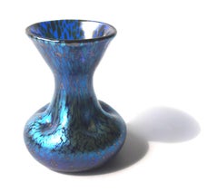 Art Nouveau Cobalt Papillon Dimple Vase