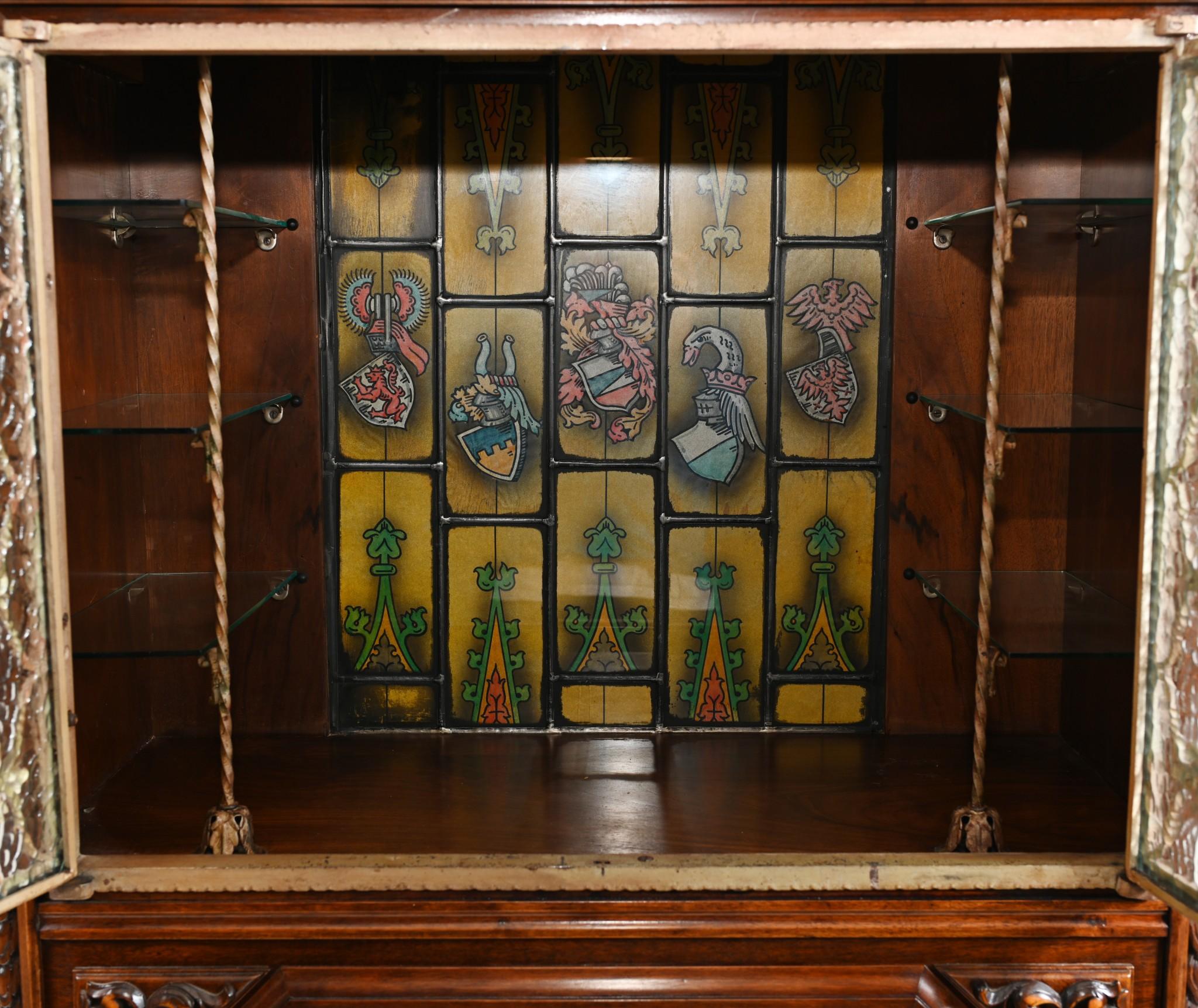 Woodwork Art Nouveau Cocktail Cabinet Belle Epoque Drinks Chest For Sale