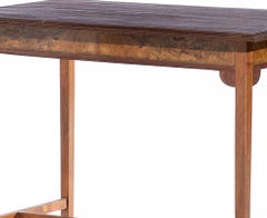 Art Nouveau coffee table with a bird's-eye design.