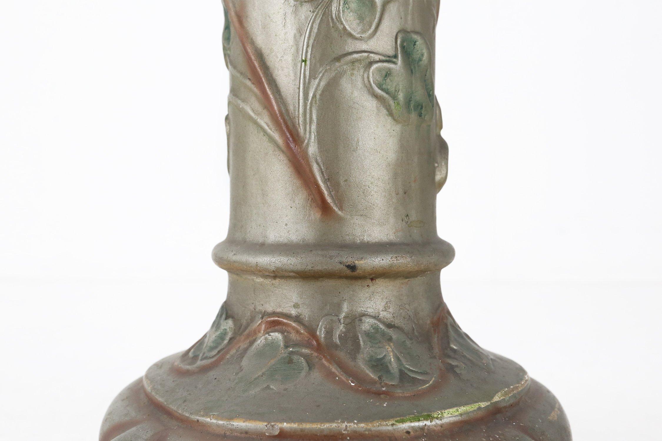 Art Nouveau console or pied de stall in glazed plaster, 1920s For Sale 3