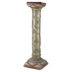 Console ou pied de stall Art Nouveau en plâtre glacé, années 1920