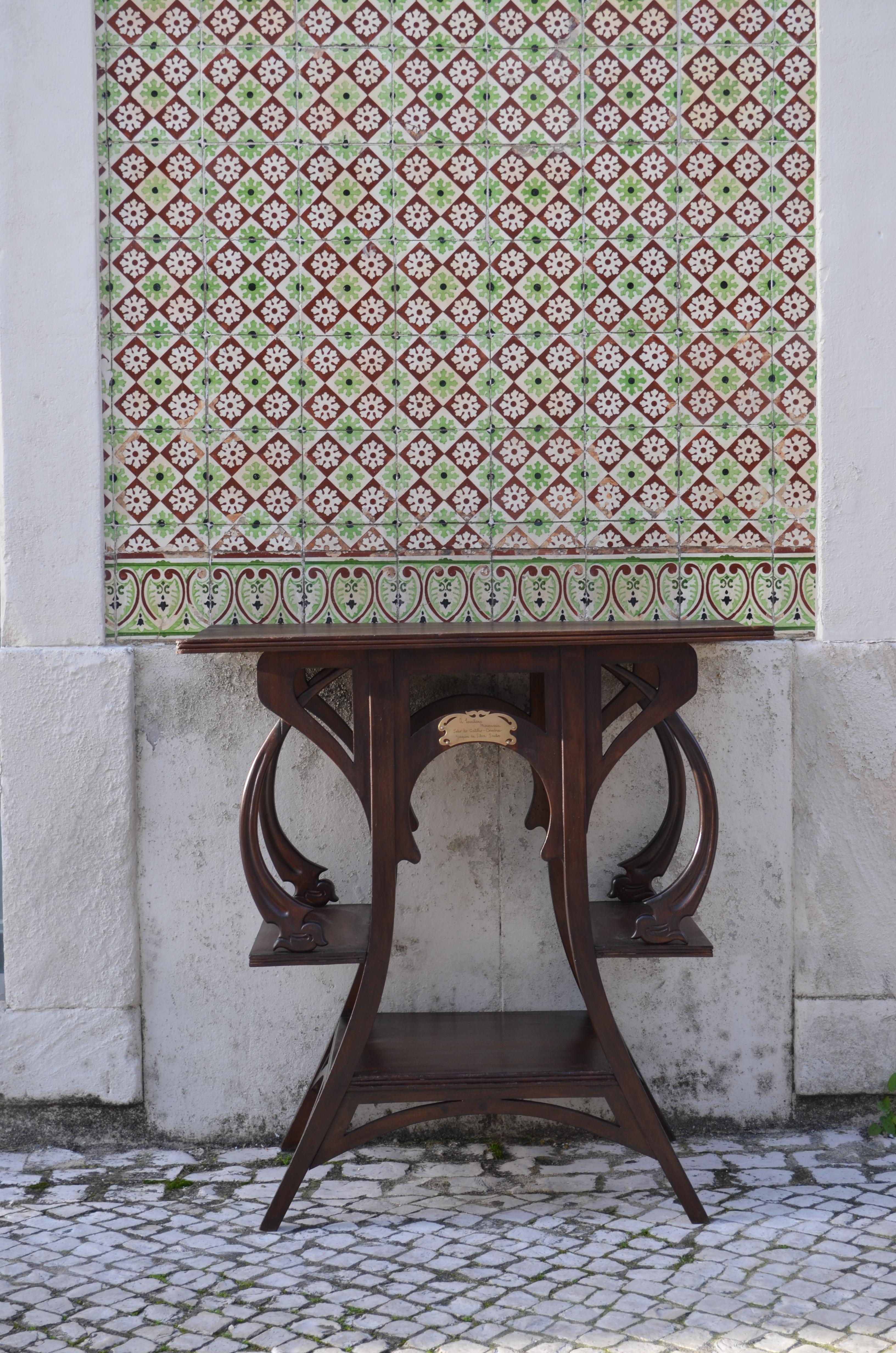 Jugendstil-Konsolentisch, Portugal, 1910er-Jahre im Angebot 7