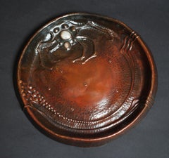 Caricatore in rame Art Nouveau con granchio di Ludwig Karl Maria Vierthaler