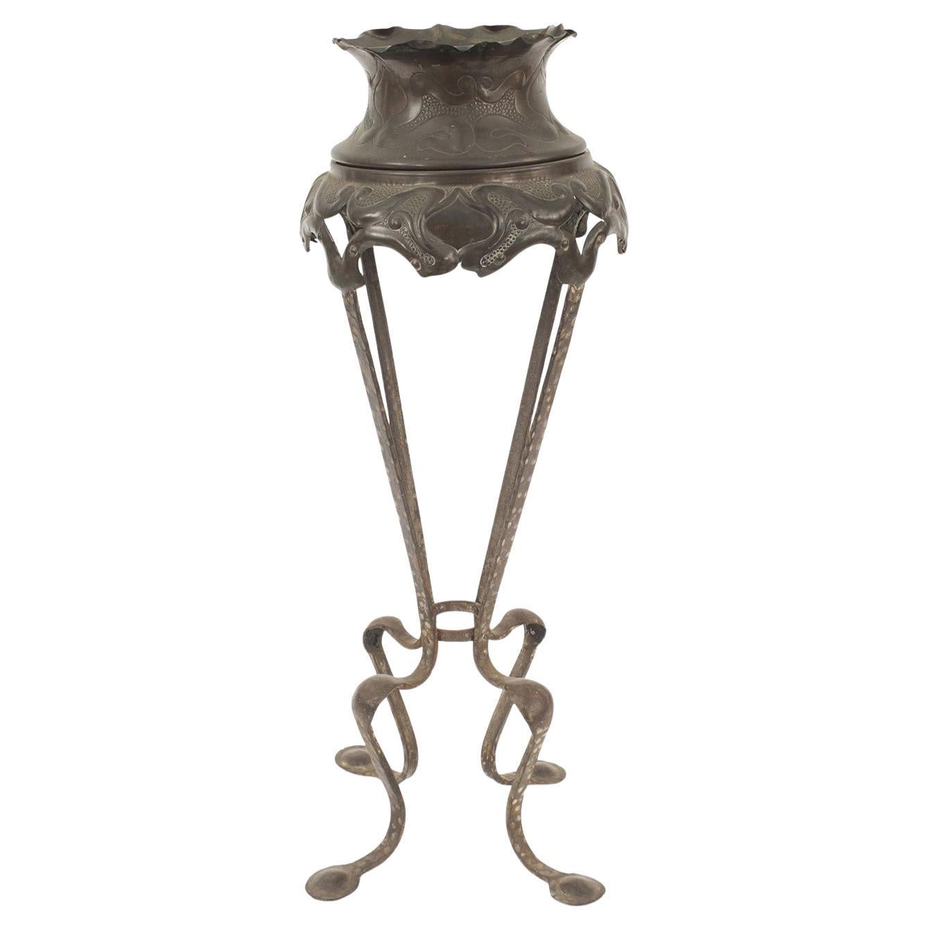 Art Nouveau Copper Fernery