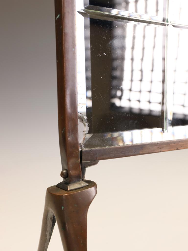 Art Nouveau Copper Firescreen with Bevelled Mirror Panel, c. 1900 For Sale 6