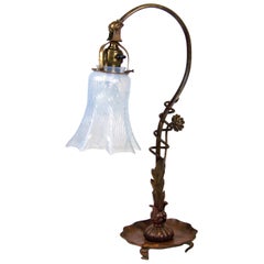 Art Nouveau Copper Table Lamp, circa 1900