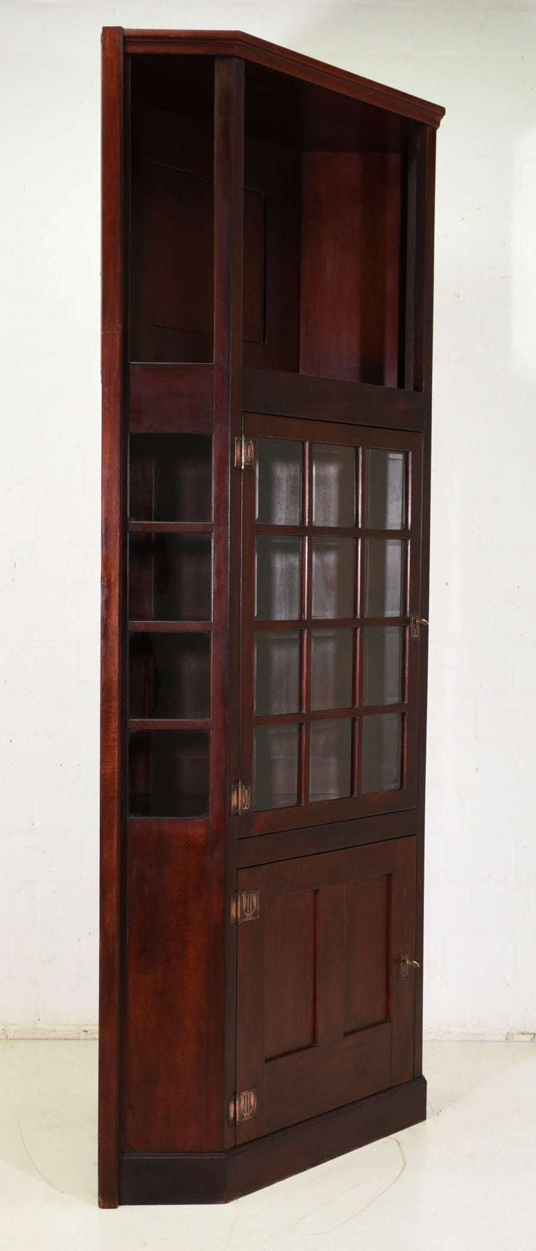 Art Nouveau Corner Cupboard from circa 1915 at 1stDibs