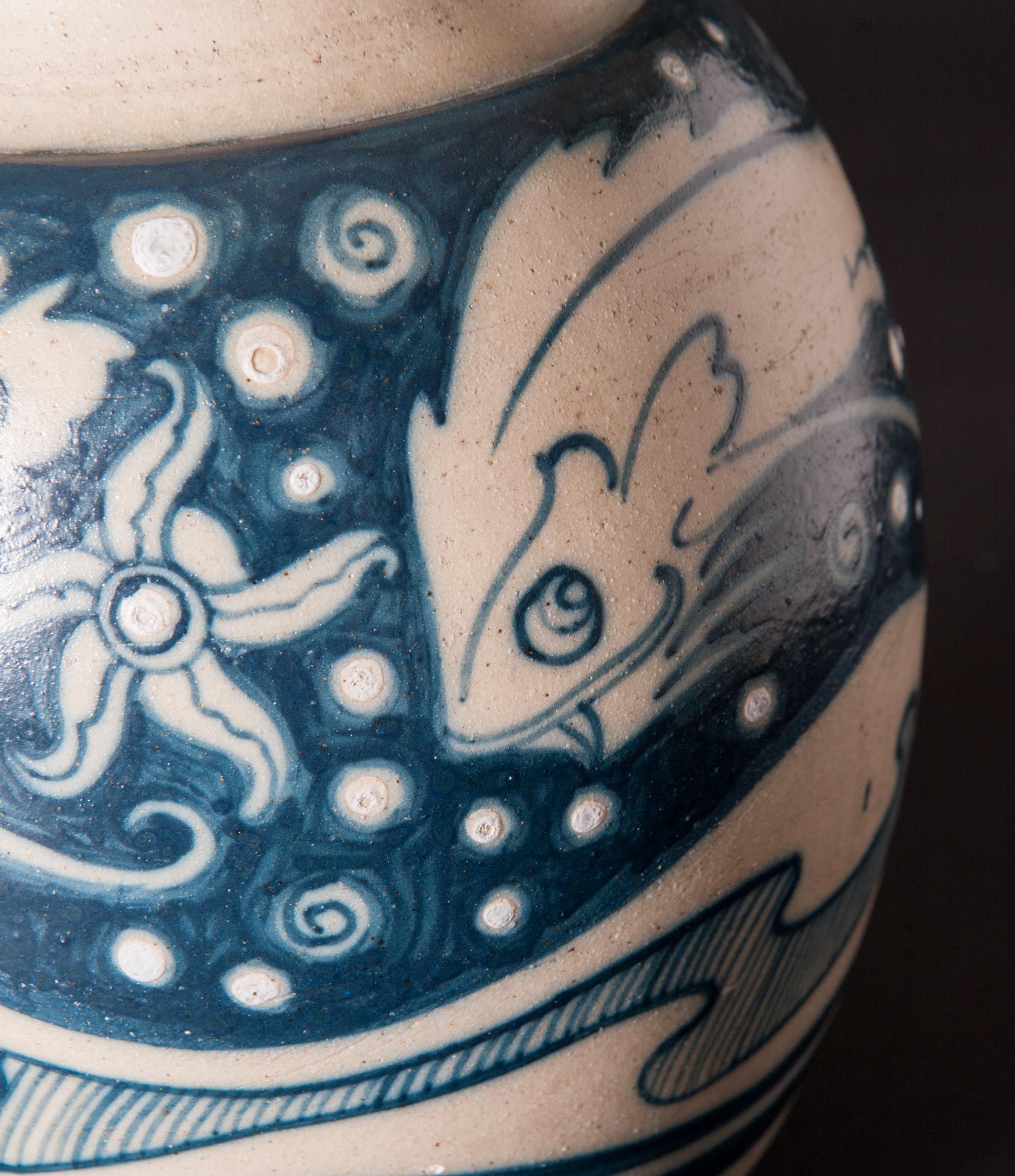 Jugendstil-Vase mit kosmischem Katzenfischmotiv von Galileo Chini im Zustand „Gut“ im Angebot in Chicago, US