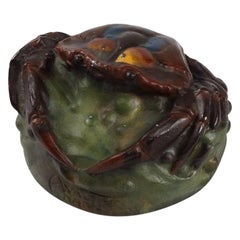 Art Nouveau Crab Paperweight by Amalric Walter