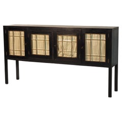 Art Nouveau Credenza with Brass Details