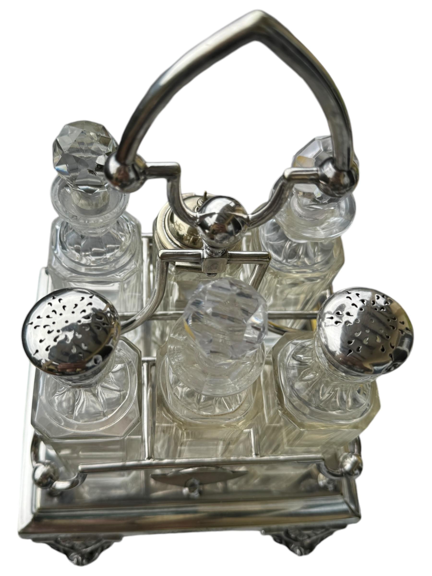 Art Nouveau Cruet Set Victorian Antique European, 1900s For Sale 10