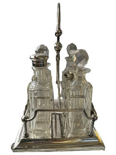 Art Nouveau Cruet Set Victorian Antique European, 1900s