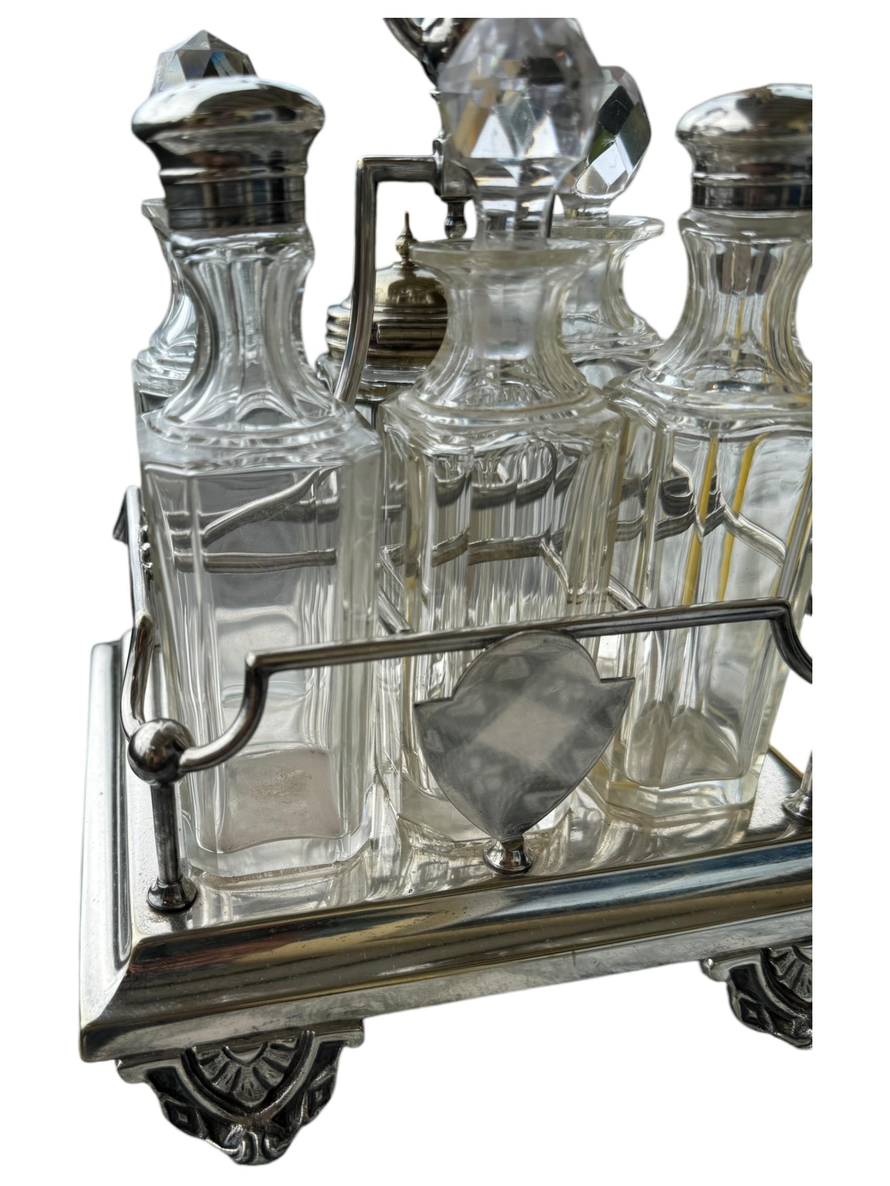 Art Nouveau Cruet Set Victorian Antique European, 1900s For Sale 1