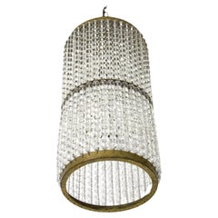 Jugendstil-Kristallleuchte von Josef Hoffmann für Lobmeyr, Wien, 1920er Jahre