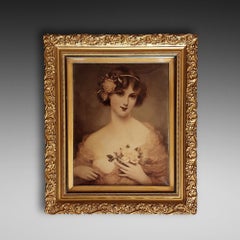 Art Nouveau Crystoleum Portrait - Albert Solbiac