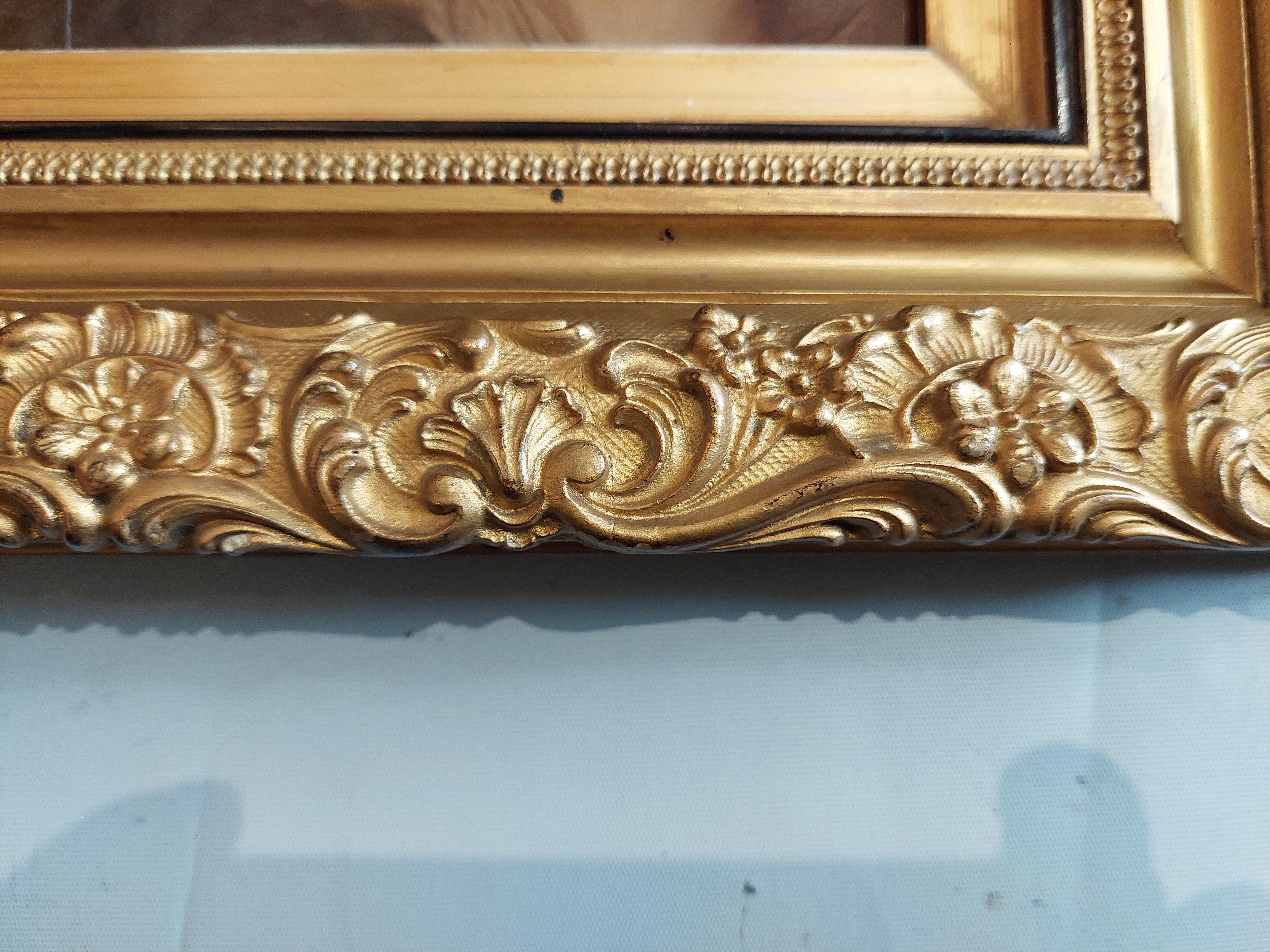 Art Nouveau Crystoleum Portrait - Albert Solbiac 3