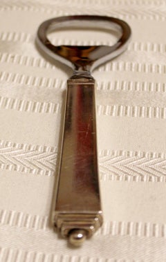 Art Nouveau Deco Georg Jensen Sterling Silver Pyramid Pattern Bottle Opener