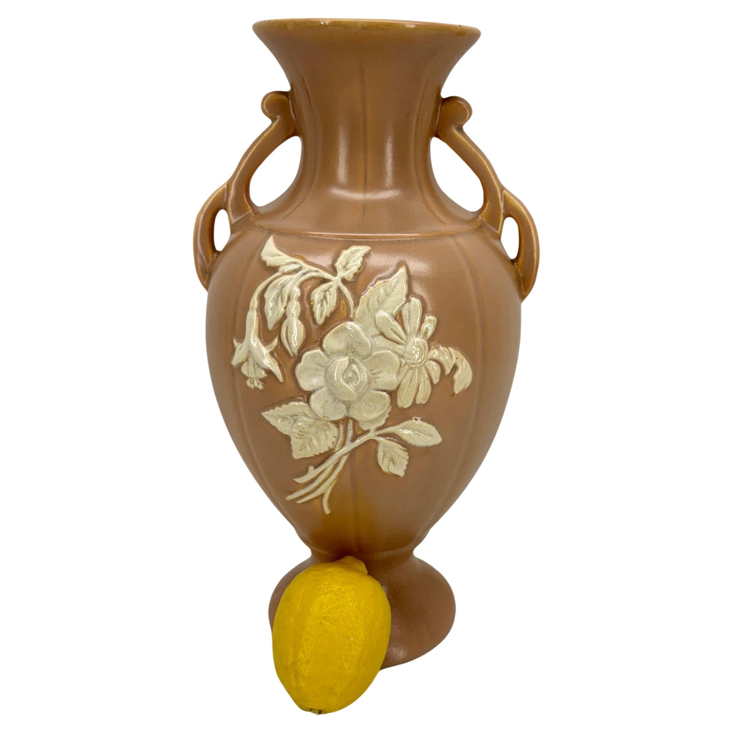 Art Nouveau Deco Weller Pottery Vase with Handles  For Sale