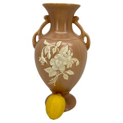 Vintage Art Nouveau Deco Weller Pottery Vase with Handles 