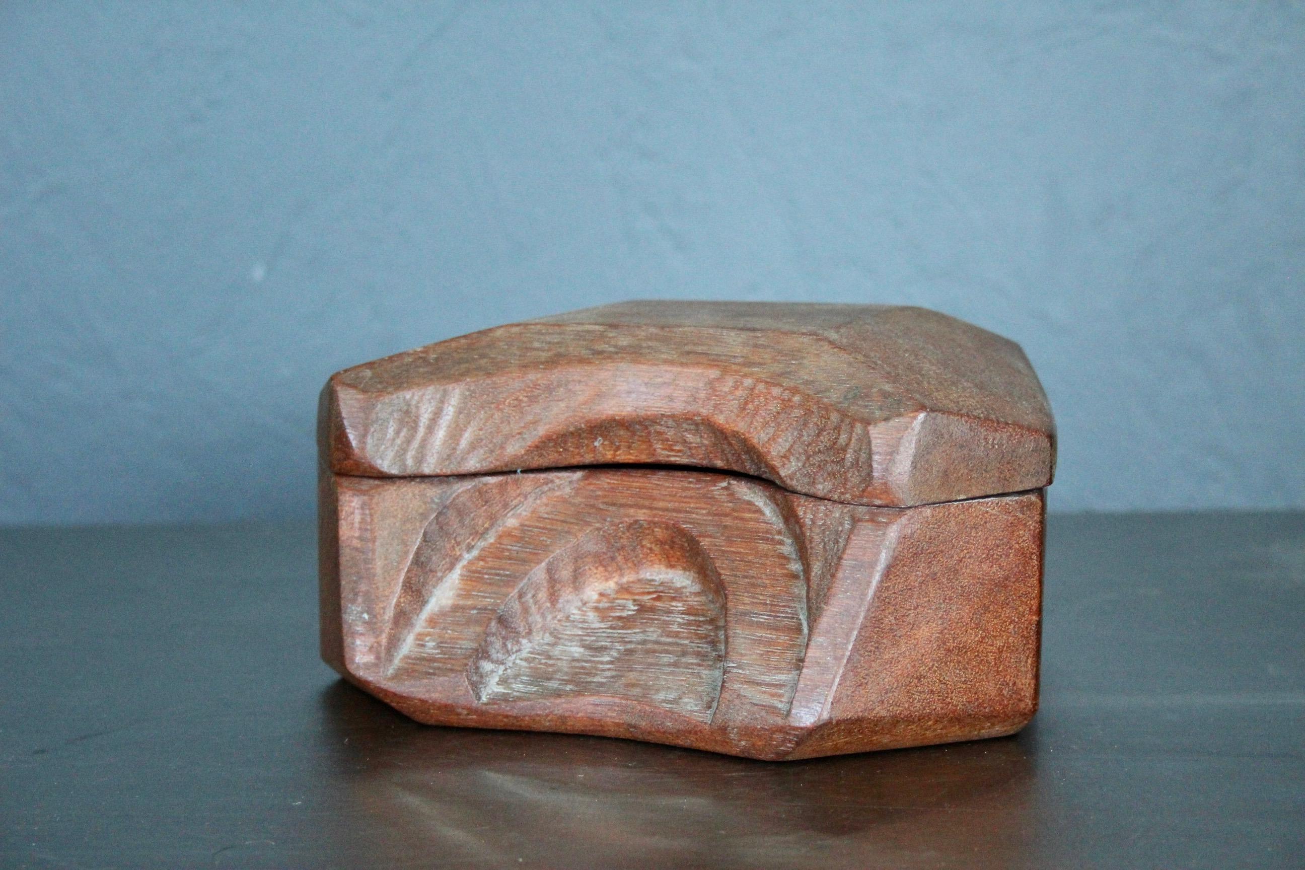 Art Nouveau decorative wood box.