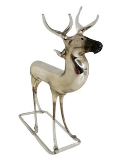 Art Nouveau Deer Bimini Style Lauscha Art Glass Sculpture Figure, 1910s