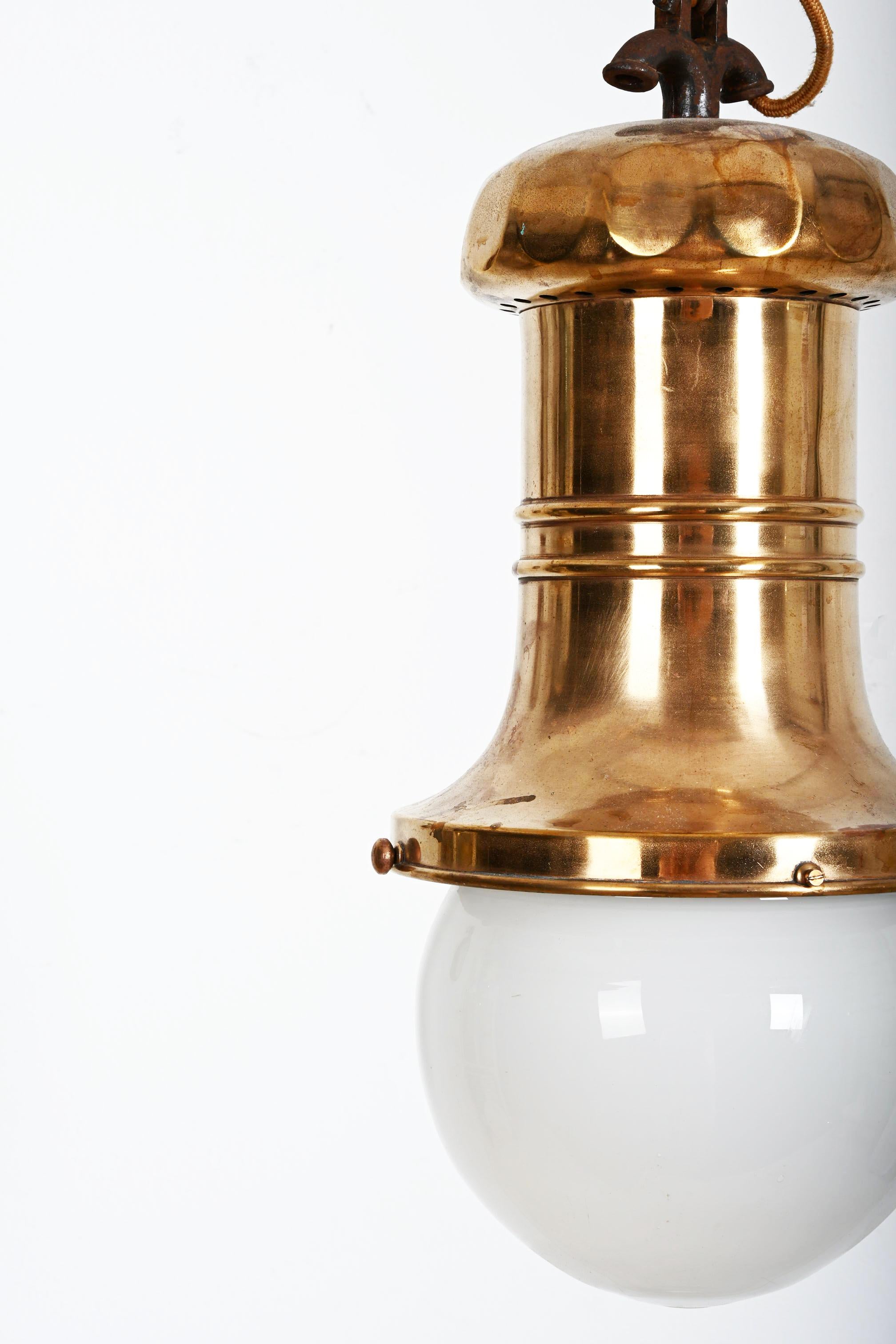 Lampada in stile Art Nouveau per grandi magazzini o fabbriche in vendita 6