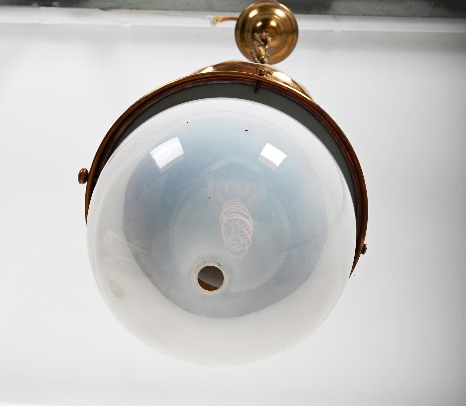 Ottone Lampada in stile Art Nouveau per grandi magazzini o fabbriche in vendita